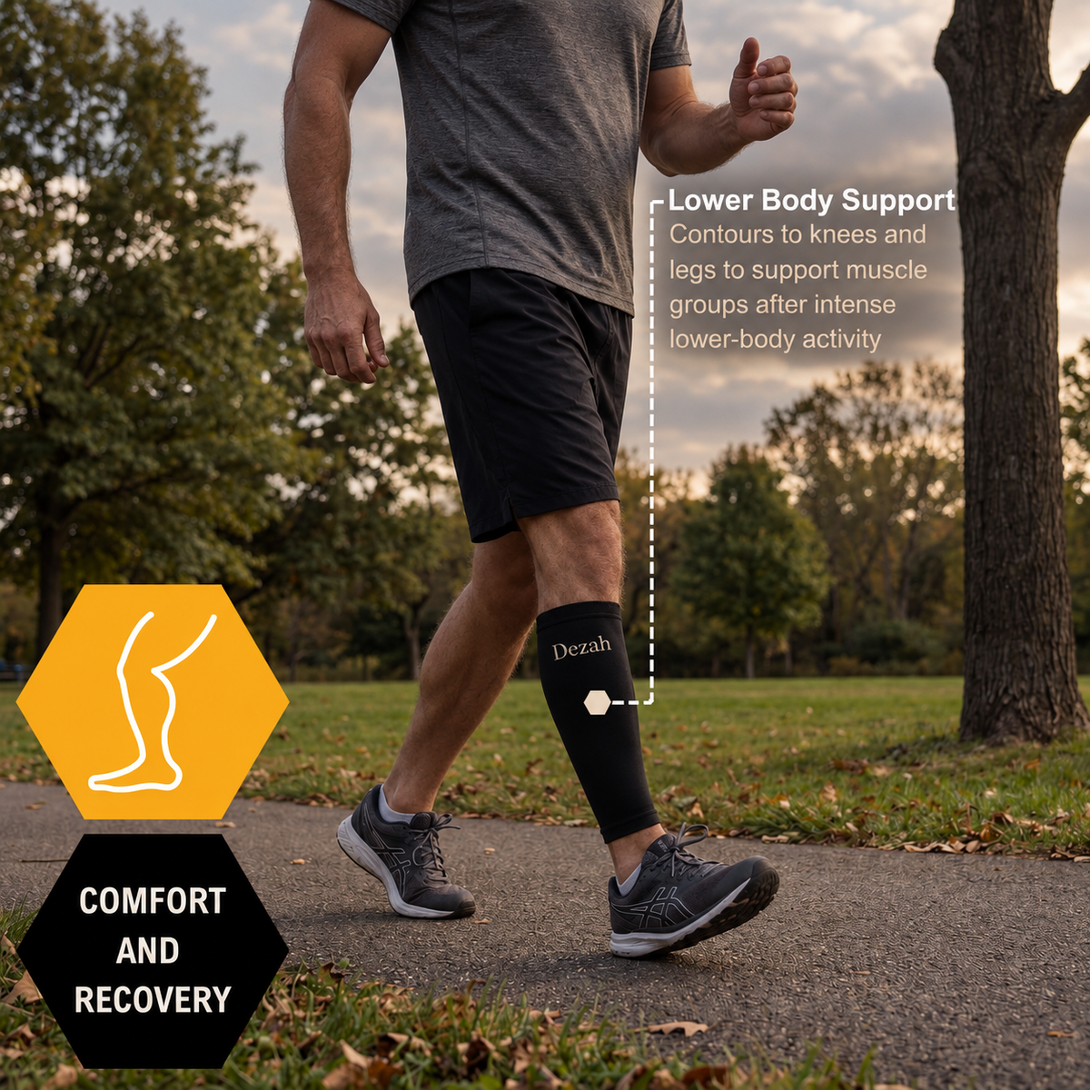 Dezah Hot & Cold Compression Sleeve for Knee and Elbow