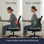 Dezah Memory Foam Seat Cushion with Tailbone Cutout